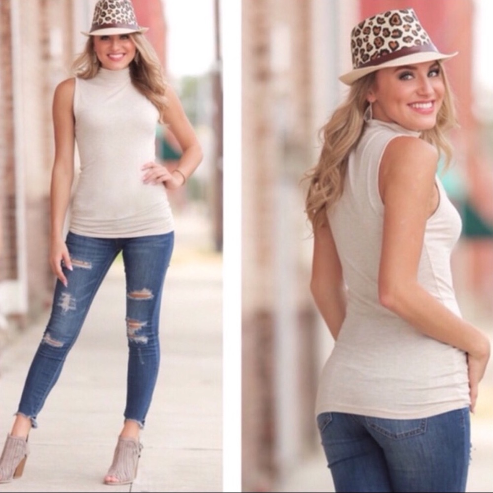 Infinity Raine Sleeveless Mock Neck Top